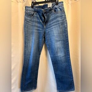 Stylish Blue Straight Leg Women's Jeans